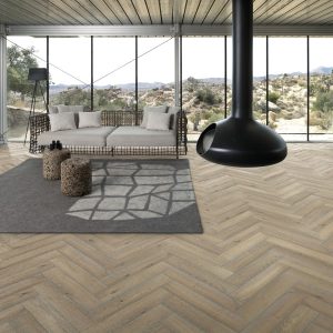 Herringbone Oak CC Vintage White  