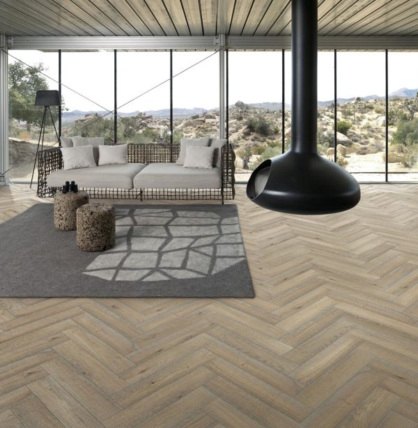 Herringbone Oak CC Vintage White Herringbone Oak CC Vintage White