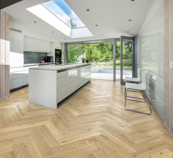 Herringbone Oak CC Dim White  