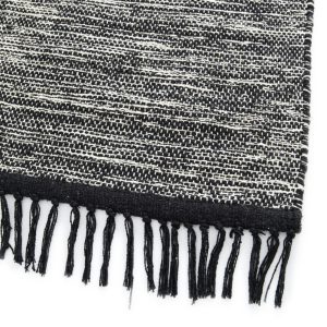 Toluca Black 5' x 7' Rectangle Indoor Rugs 