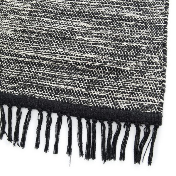 Toluca Black 5' x 7' Rectangle Indoor Rugs 