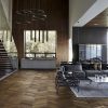 Chevron Dark brown  