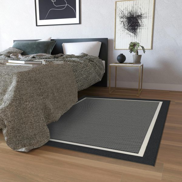 Redondo Black 5' x 7' Rectangle Indoor Rugs 