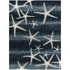 Newport Navy 5' x 7' Rectangle Indoor Rugs 