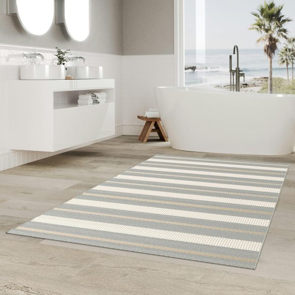 Larkspur Gray 5' x 7' Rectangle Indoor Rugs 