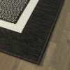 Redondo Black 5' x 7' Rectangle Indoor Rugs 
