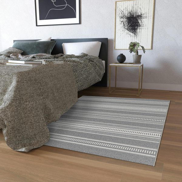 Campbell Gray 5' x 7' Rectangle Indoor Rugs Campbell Gray 5' x 7' Rectangle Indoor Rugs