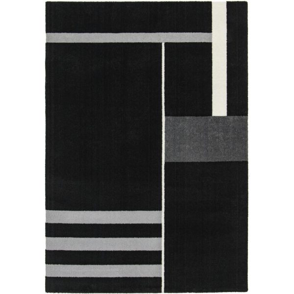 Balboa Black 5' x 7' Rectangle Indoor Rugs 