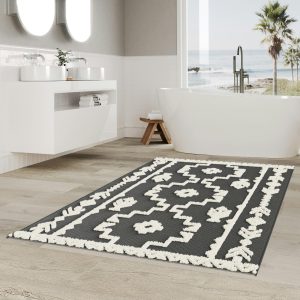 Trinidad White 5' x 7' Rectangle Indoor Rugs 