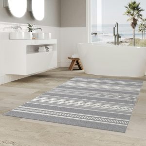 Campbell Gray 5' x 7' Rectangle Indoor Rugs 