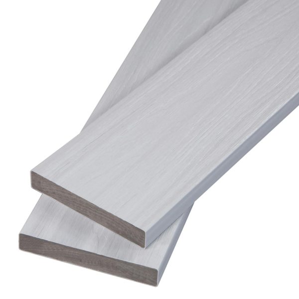 Glacier TruOrganics Square Edge Composite Decking Decking Planks Glacier TruOrganics Square Edge Composite Decking Decking Planks