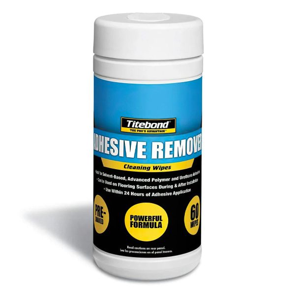 SUN Titebond Adhesive Remover Wipes Installation Supplies 