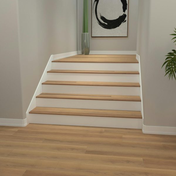 New Horizon Teak Cali Vinyl Stair Nosing Flush Flooring Accessories New Horizon Teak Cali Vinyl Stair Nosing Flush Flooring Accessories