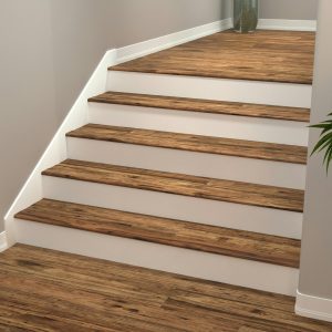 Mocha Eucalyptus Cali Bamboo Stair Nosing Overlap Flooring Accessories 