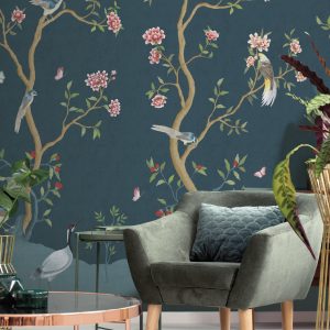 CHINOISERIE MURAL Blue  