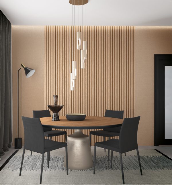 Wood Stripe Bronze Brown  