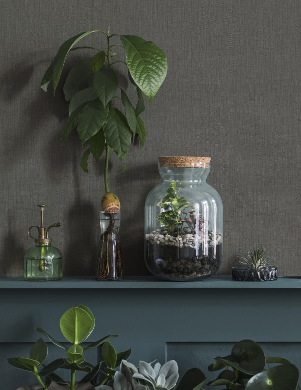 Floral Texture Silver Grey  