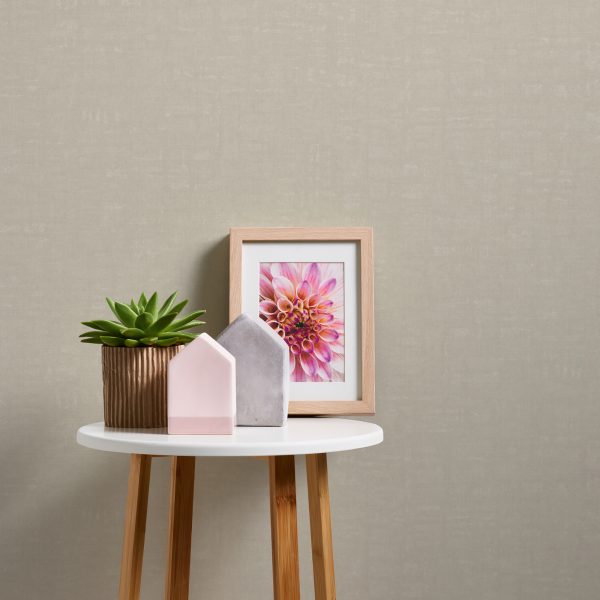 Linen Effect Textured Beige  