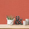 Linen Effect Textured Orange  