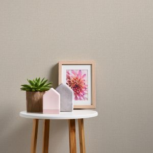 Hessian Effect Textured Beige  