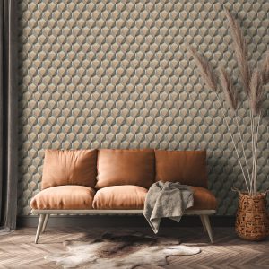 Geometric Motif Beige  