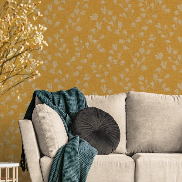 Floral Trail Motif Gold  