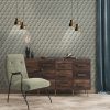 Geometric Motif Blue  