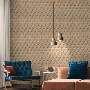 Geometric Motif Orange  