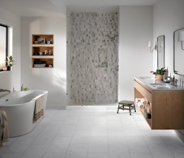 BIANCO MARBLE COREtec Tile, Coretecfloors 