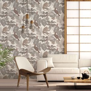 Tropical Life Silver Grey  