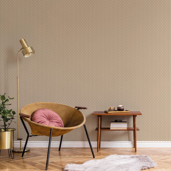 Geo Hex Beige  