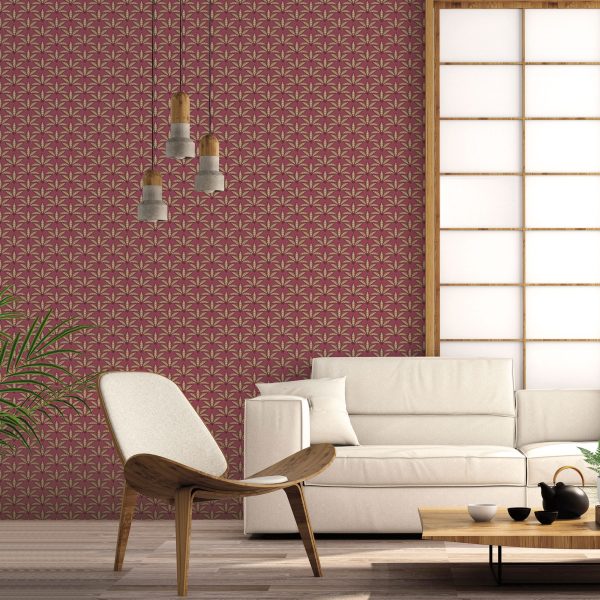 Leaf Motif Red  