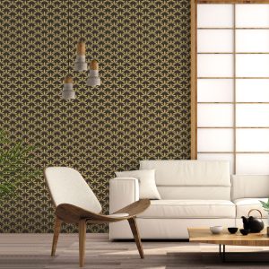 Leaf Motif Black  
