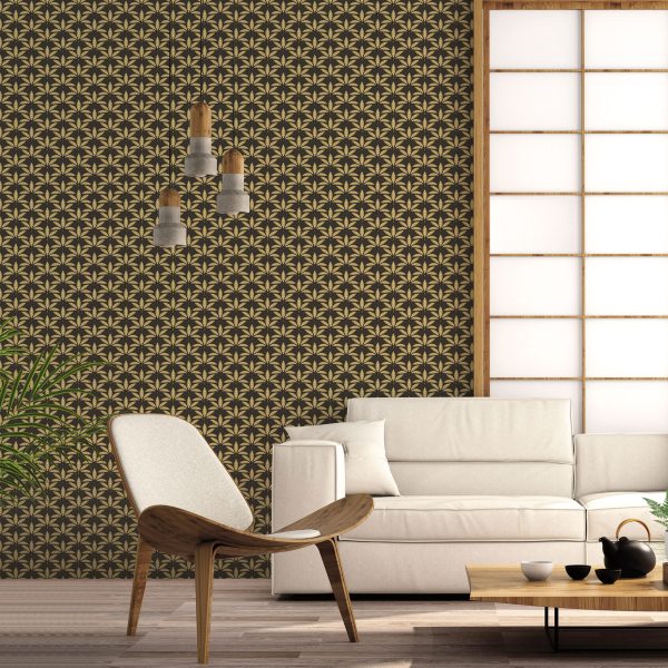 Leaf Motif Black  