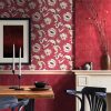 Abstract Floral Red  