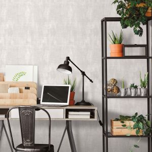 Textured Plain Silver Grey  