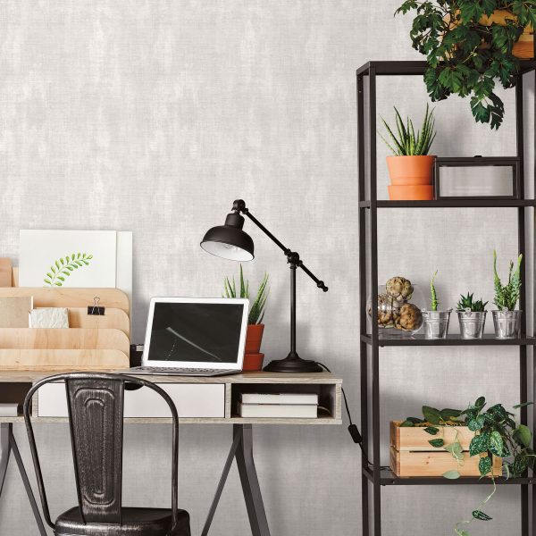 Textured Plain Silver Grey  