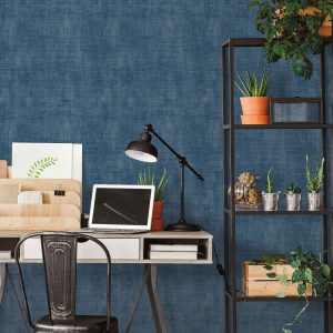 Textured Plain Blue  