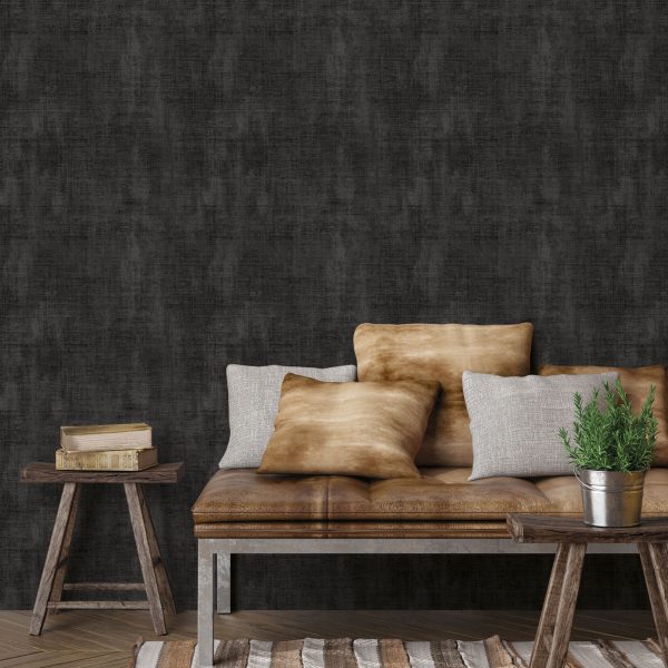 Textured Plain Black  