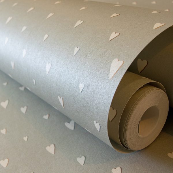 Hearts Silver Grey  