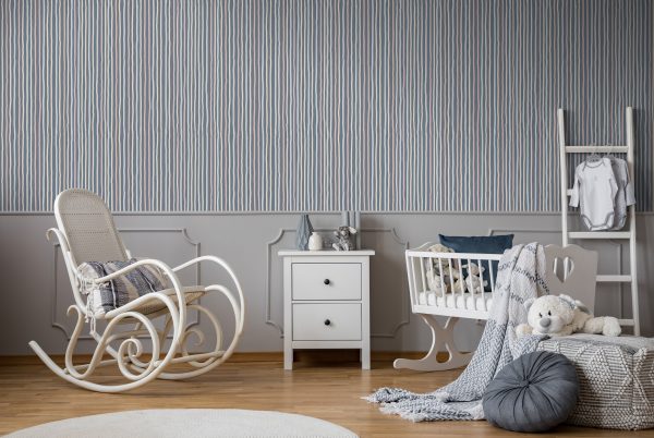 Stripes Silver Grey  