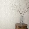 Jungle Leaves Silver Grey  