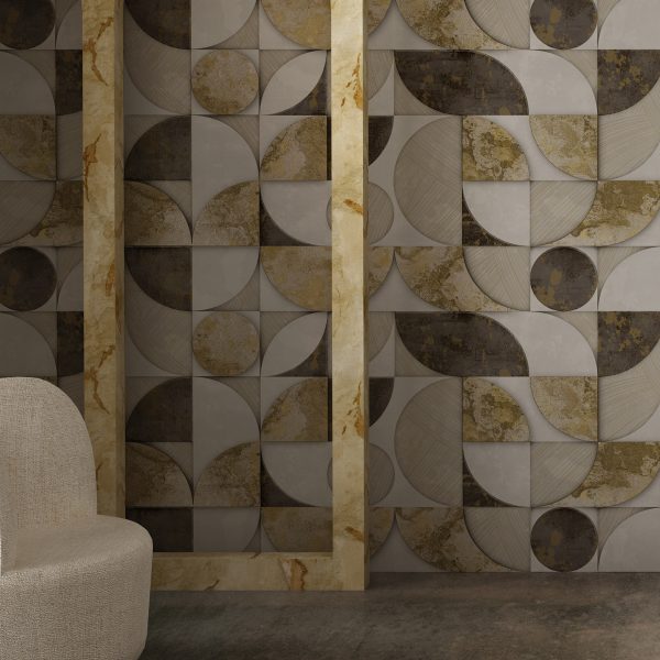 Geometrico Silver Grey  