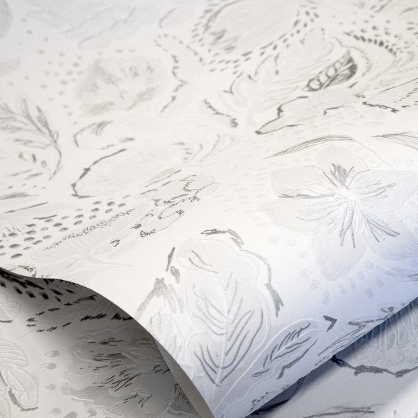 Abstract Silver Grey  
