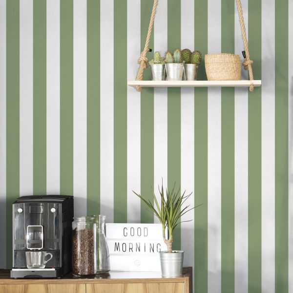 Awning Stripe Green  