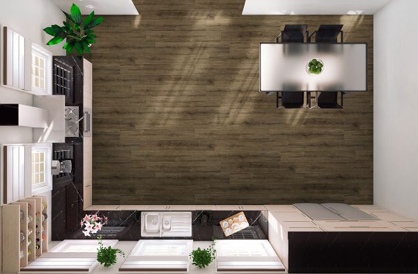 Cyrus Walnut Waves&reg; Luxury Vinyl Planks  